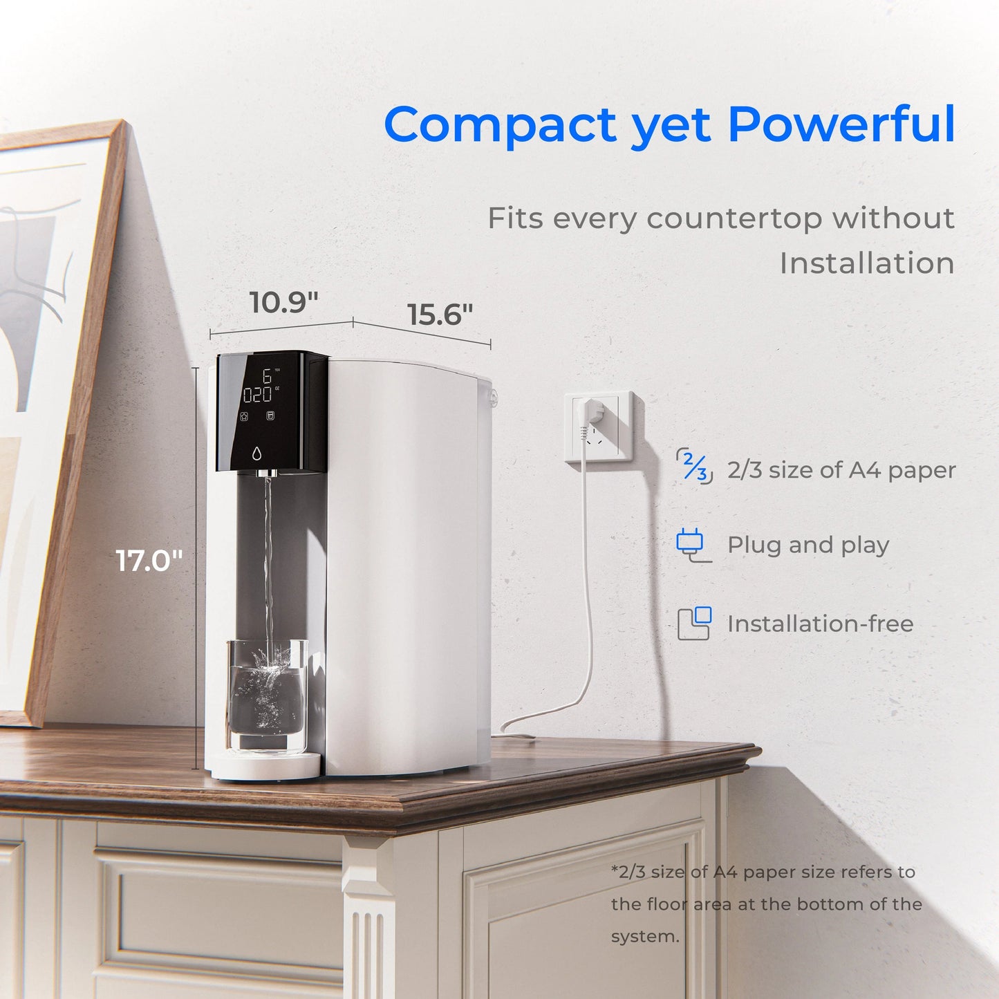 Waterdrop C1H sustav instant vruće vode s obrnutom osmotskom filtracijom